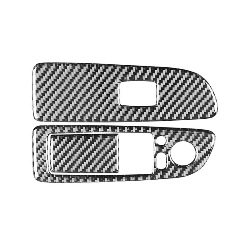 Carbon Fiber for BMW 1 Series E87 E81 E82 2008-2013 Window Lift Switch Panel Cover Trim Interior Accessories LHD