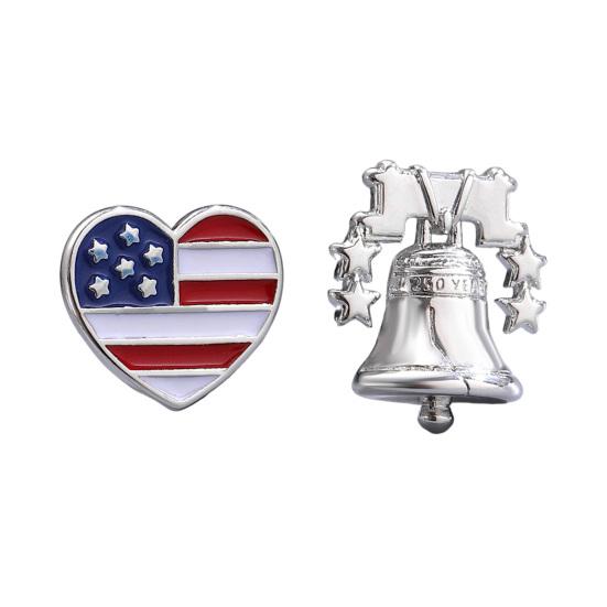 

USA 250th Anniversary Jewelry for Women American Flag Necklace And Patriotic Earrings Set 1776-2026 Collectible Gift for Men Women A