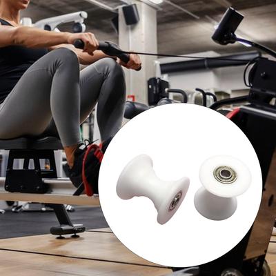 2 Pieces Rowing Machine Bearing Wheel Replacement Fitness Equipment Part for Studio