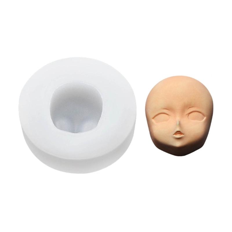3D Dolls Head Baby Face Mold Silicone Cake Mold Model Handmade Soap Clay Plaster Mold Fondant Chocolate Sugar Craft Mold