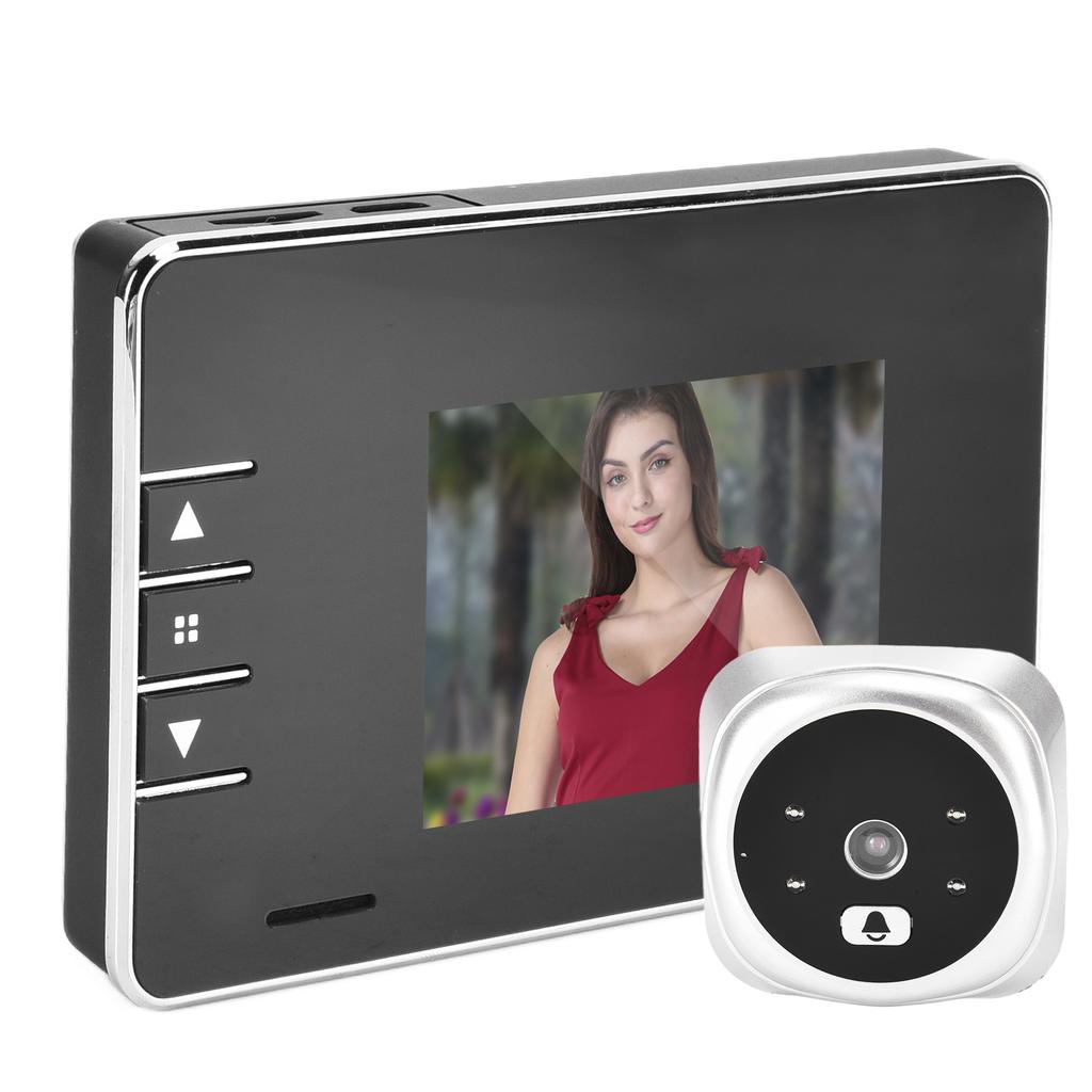 Smart Video Doorbell 2.7in TFT LCD Screen 120 Degrees  Wide Angle Infrared Night Vision Camera for Home