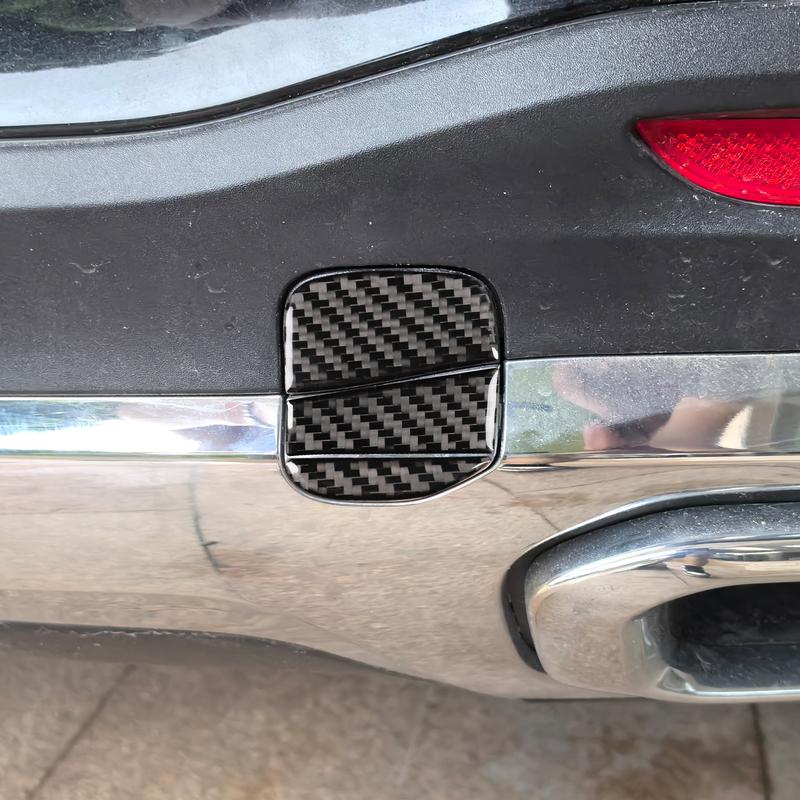 For Benz GLE W167 —2024 Carbon Fiber Car Accessories Rear Trailer Hook Panel Cover Trim Sticker Interior Modification
