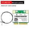 RTL8852BE Dual-Band AX1800 WiFi 6 Network Card with Bluetooth 5.2 (MINI PCIe)