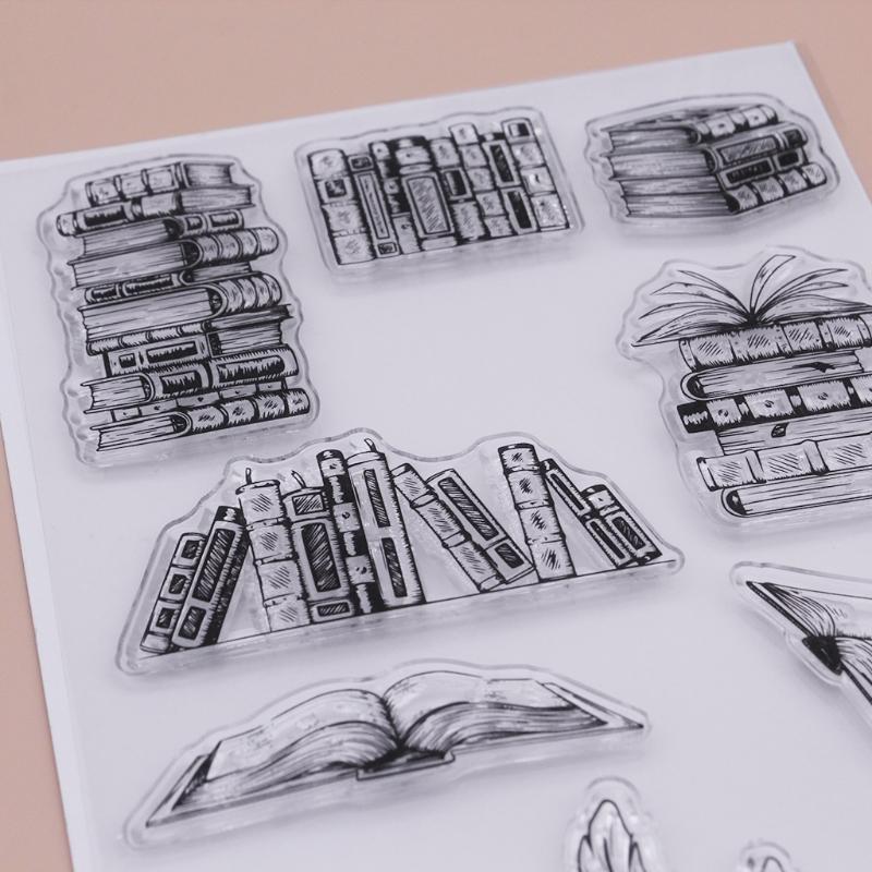 Transparent Clear Stamps Embossing Mould, DIY Printing Silicone Mould for Card Making and Scrapbooki