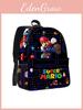 Super Mario Cartoon Backpack With Waterproof Material For School And Daily Use