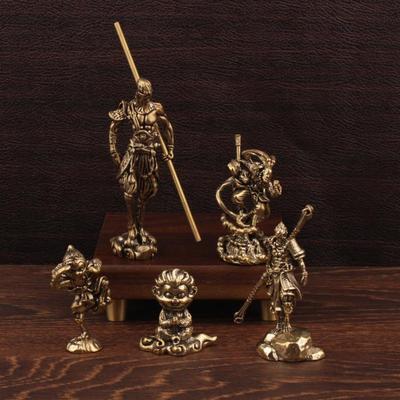 Sun Wukong Affenkönig Bronze Messing Skulptur Ornament