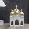 Unique Hollow Cast Resin Palaces Mosque Sculpture Traditional Arabesques Design Household Decoration Gift for Collectors