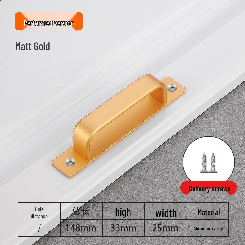 Self-Adhesive Door Pull Handle for Bathroom, Bedroom, or Sliding Doors