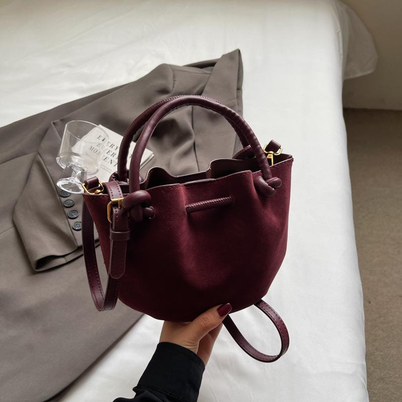 Wholesale Niche Leopard Print Bag Women's 2025 New Autumn and Winter Versatile Messenger Bag Suede Portable Bucket Bag