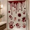 DIY Bloodstained Handprint Window Sticker Spooky Party Door Stickers  Window Decoration