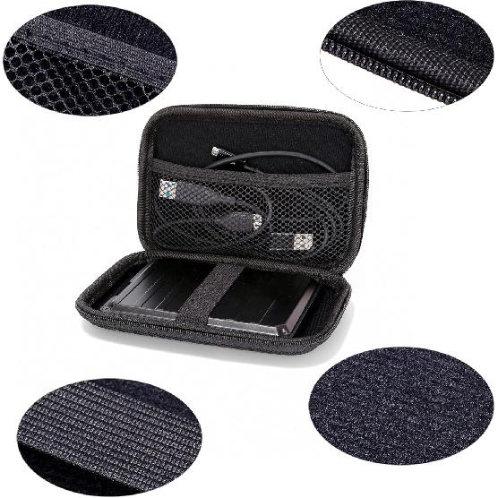 Ginsco Hard Shell Travel Case for Seagate Portable 1/2TB 5TB External Hard Drive,for UnionSine 500GB/1TB Ultra Slim Hard Drive,Universal HDD Case for