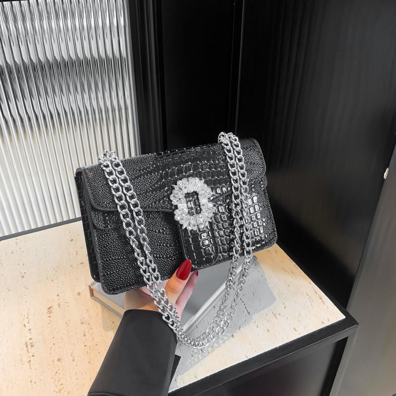 Pu Small Square Bag With Zipper Closure For Daily Casual Use