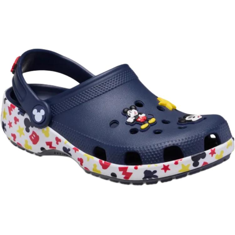 Crocs Classic Clog Slip Resistant Abrasion Resistant Low top Toddler Shoes Blue/White Infant And Toddler