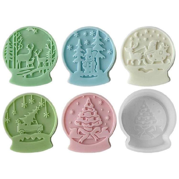 Easy to Demold Silicone Mold Crystal Slickball Shaped Molds for Artisanal Candle and Soap Crafting Jewelry Making Tool