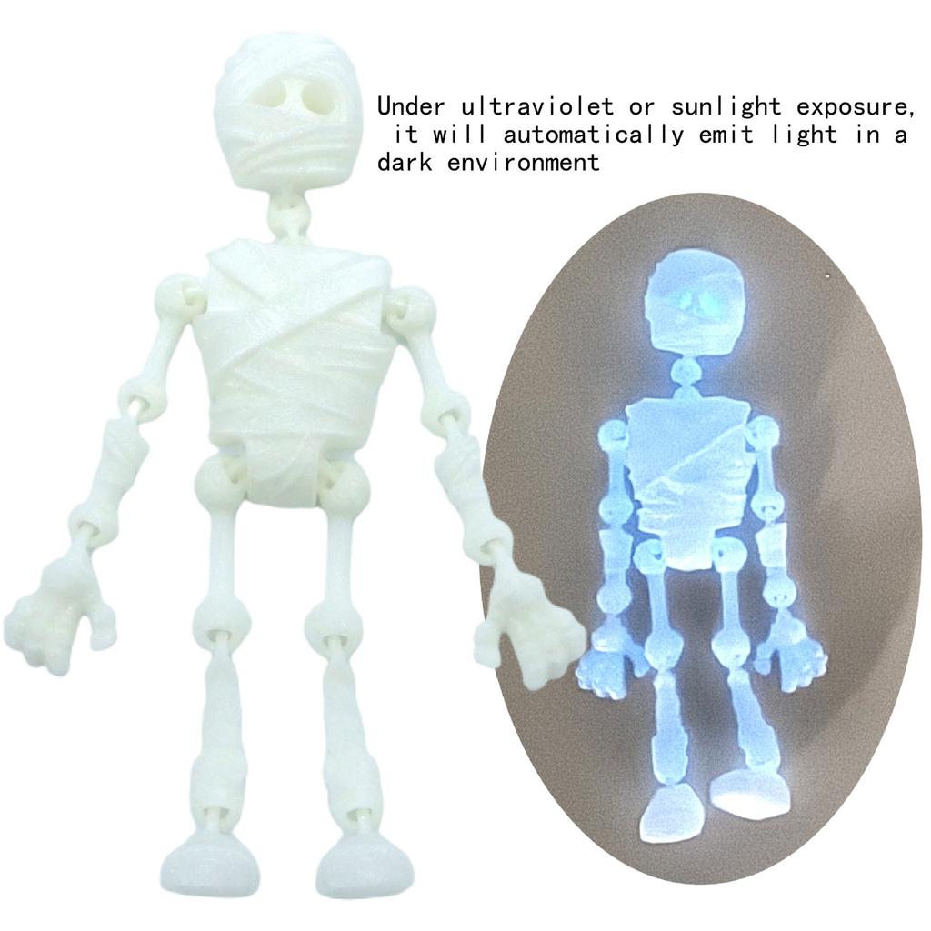 3D Printed Skeleton Model Poseable Magnetic Joints Halloween Decor Unique Gift Idea DIY Project Creative Craft Kit