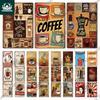 Putuo Decor Coffee Vintage Tin Sign Plaque Metal Plate Retro Wall Art Posters for Kitchen Bar Cafe Iron Painting Decoration
