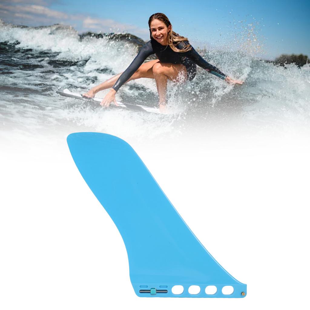 Paddle Board Tail Fin Nylon Fiberglass 9.25 Inch Surf Fin Replacement for Longboard Surfing Accessories