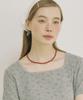 Ourhope Onyx Loose Necklace - Red