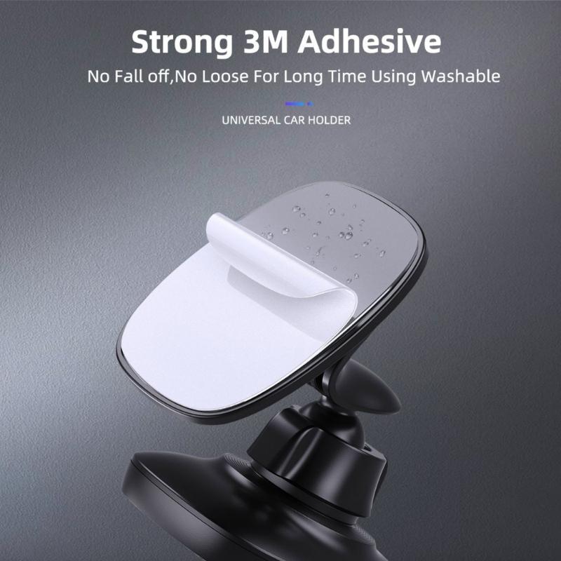 ABS Magnetic Car Phone Mount With 360 Rotation Adjustable Angle For Smartphones Easy Single Hand Operations