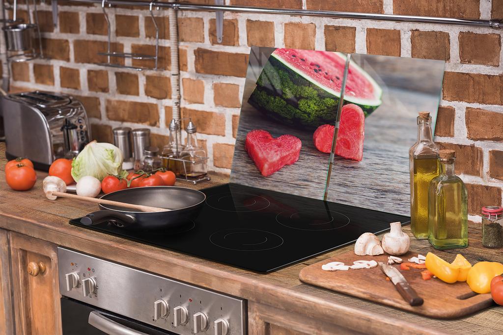 GLAS-KOCHFELDSCHUTZPLATTE 75x52 WASSERMELONE