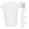 4Pcs Aquarium Wall Mounted Hydroponic Planter Basket Plastic Hanging Cup Fish Tank Aquatic Plant Pot Root Growth Observation