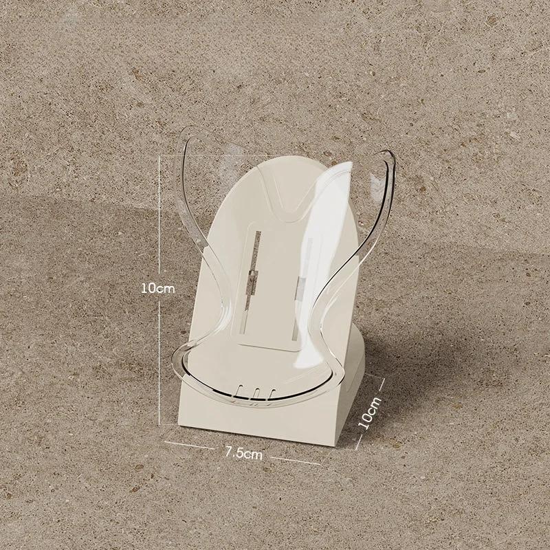 

Креативная мыльница, неперфорированная, настенная, светлая, роскошная мыльница, полка для мыла, поднос для мыла в ванной, мыльница со сливом воды белый