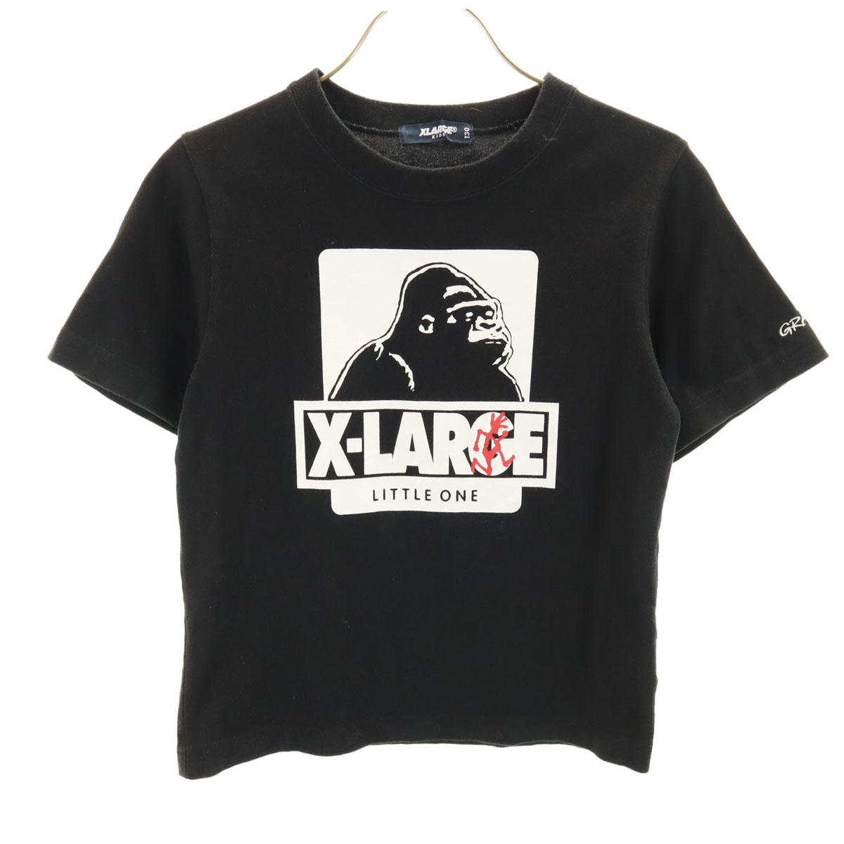 

XLARGE Short sleeve T-shirt 130 black KIDS Kid s Used
