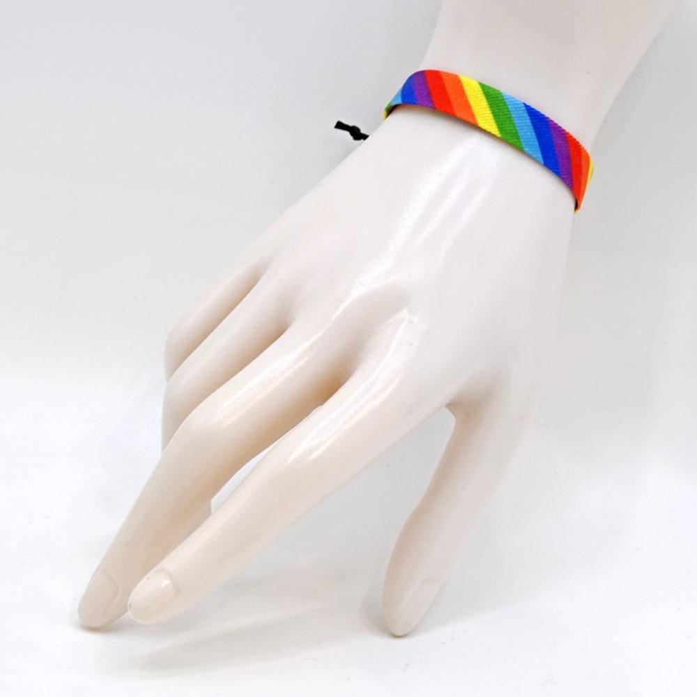 4Pcs Handmade Braided Pride Bracelet Set Pride Day Rainbow Rope for Men Women  Party Supplis