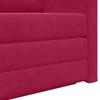 Sleeper Sofa Burgundy Red 124 X 71 X 78 Cm Velvet