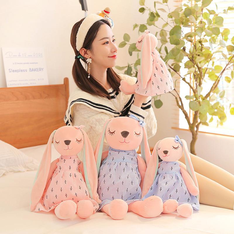 Plush Bunny Doll For Kids With Pp Cotton Filling And Soft Rabbit Fur For Comfort And Play