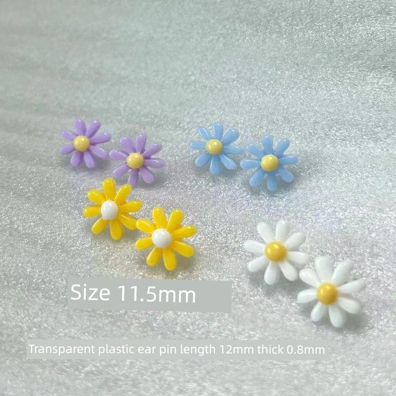 

Easiest for Match Colorful Aurora Mini Cute Universal Female Resin 4 pairs of chrysanthemums each pair(Can be noted)