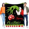 Grinch Christmas Blanket Soft Cozy Bed Throw for Holiday Decor, Perfect Gift for Friends and Family, Lightweight, Festive Cute D