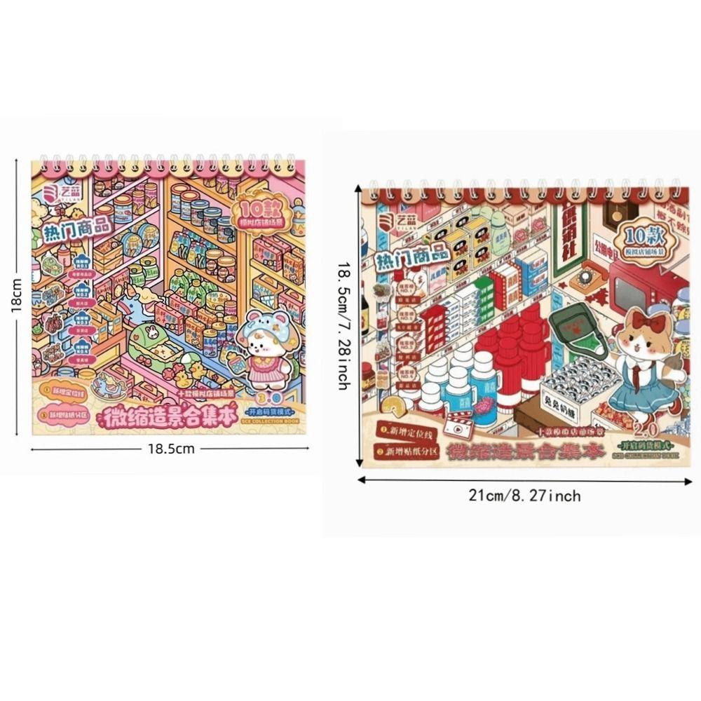 3D Cut Store Code Goods Sticker Kawaii Miniature Scene Sticker DIY Sticker Book  Home Furnishings