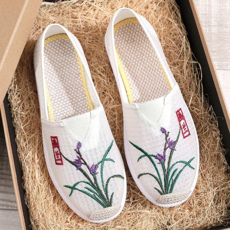 Spring and summer new cloth shoes women's mesh shoes non-slip soft sole comfortable and wear-resistant