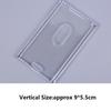 1pc Acrylic Transparent Bank Credit Card Holders High Quality Badge Holder Crystal Card Bus Id Holders Plastic Without Lanyard