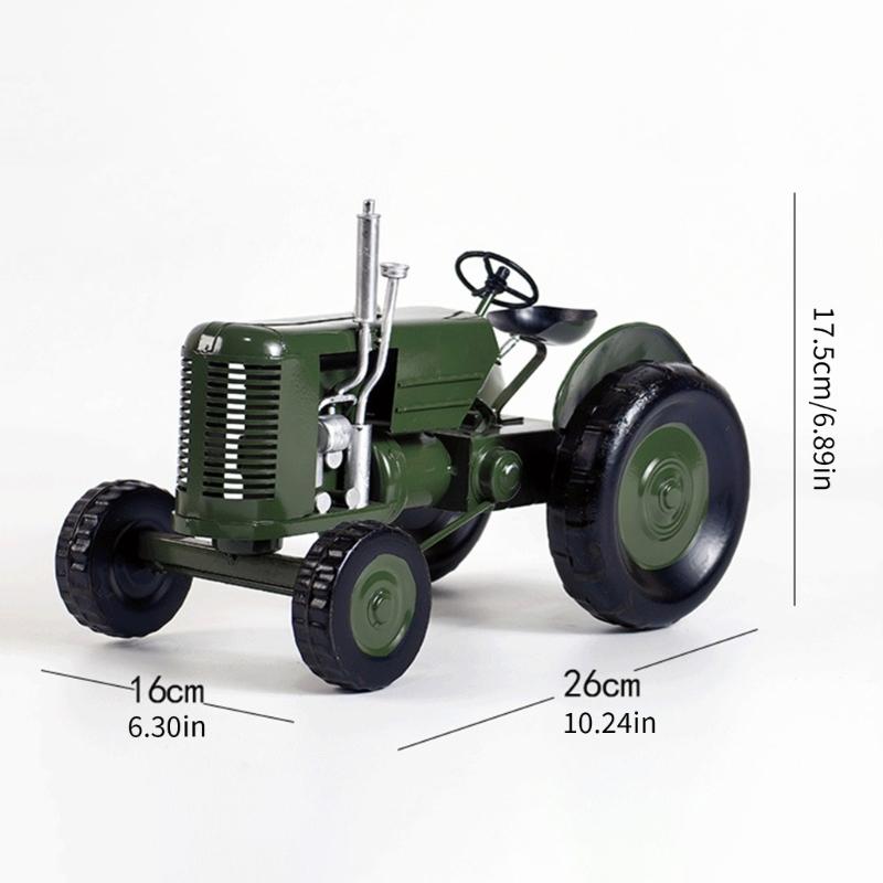 Metal Antique Vintages Car Model Handcrafted Collections Collectible Vehicle for Bar Home Decors Farm Tractor Models
