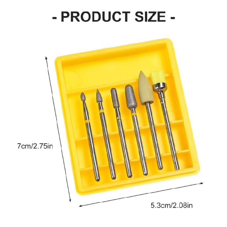 Nail Bits for Nail Drills Complete Manicure Accessories Set Safe Cutter Bit DIY Nail Preparation System