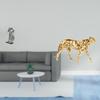 Nordic Knight Resin Figurine Abstract Art Sculpture And Gold Cheetah Animal Tabletop Ornament for