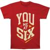 Men's You Me At Six Block Logo Regular Mens Soft T Slim Fit T-shirt Small