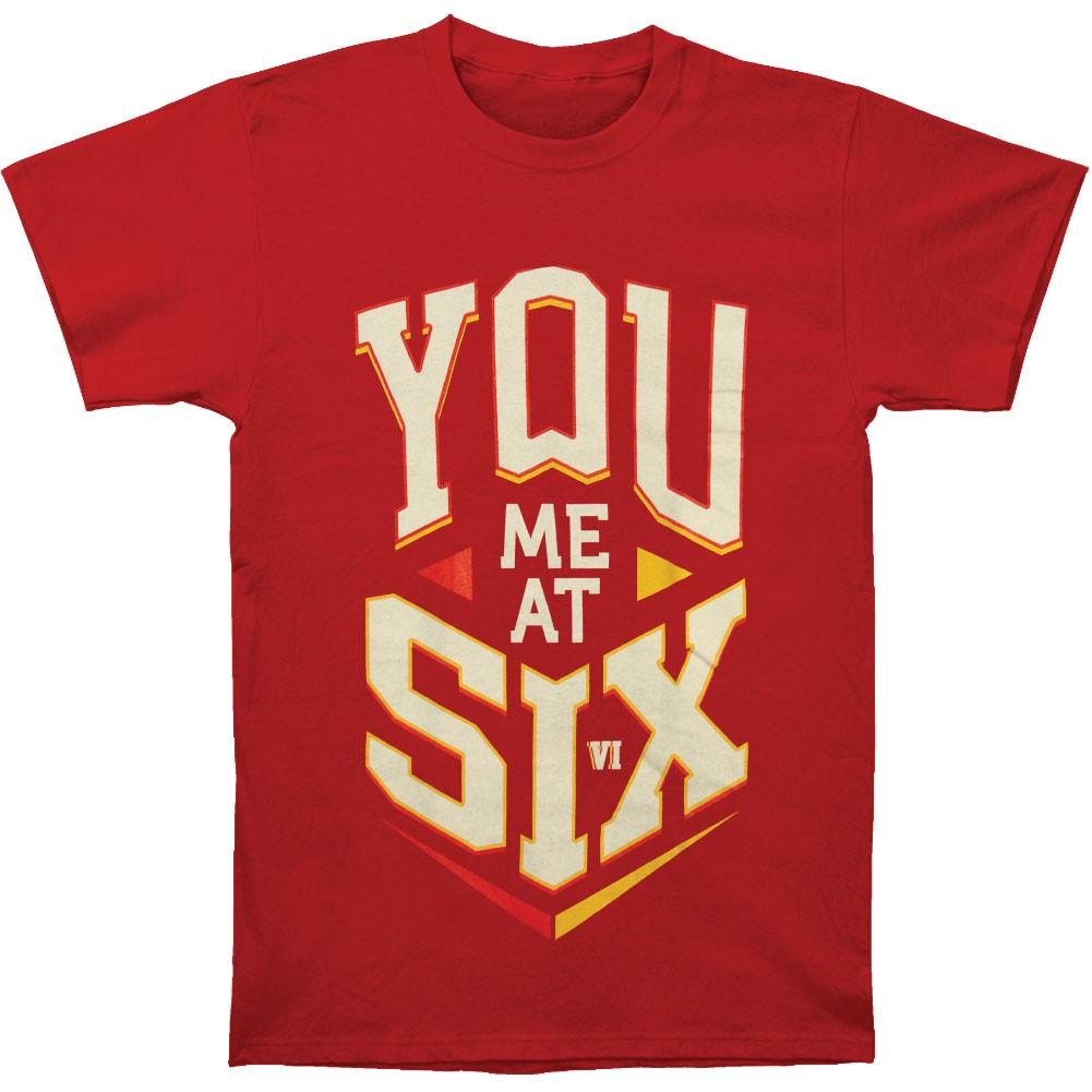 Men s You Me At Six Block Logo Regular Mens Soft T Slim Fit T-shirt Small M