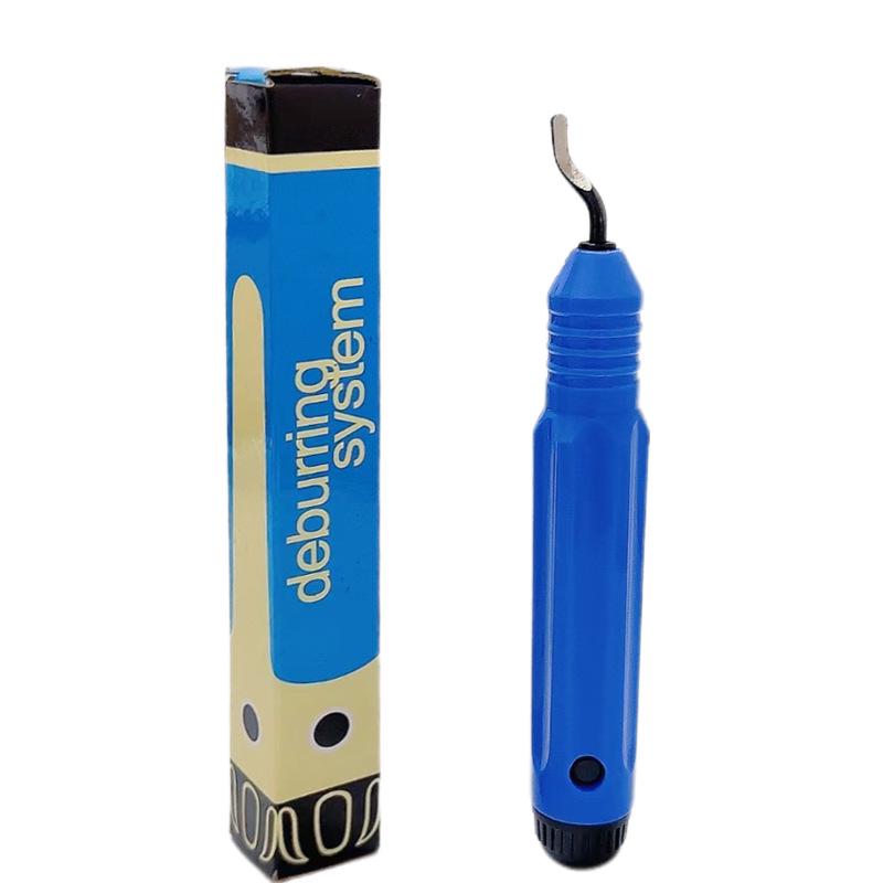 Handheld Metal & Plastic Deburring Tool with Scraper and Trimming Knife