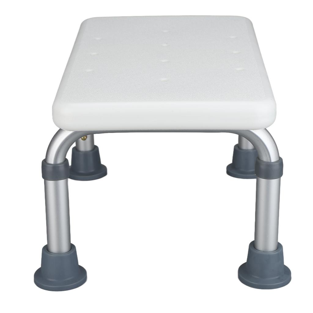 Bath Stool Anti Slip Aluminum Alloy Adjustable Height Shower Seat for Elderly Babies