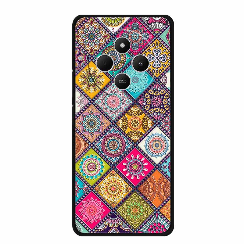 3D Emboss Case For Vivo Y300 Pro 5G Phone Case Relief Flowers Soft Silicone Coque For Vivo Y300 Pro Back Cover Case Funda Shell