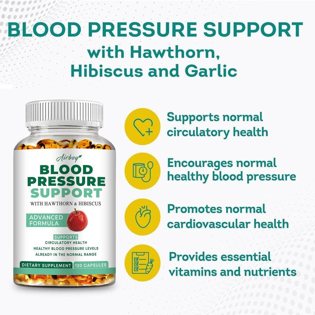 Airboy Hawthorn and Roselle Extract Capsules - Blood Circulation Health
