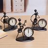 Fashion Creative Music Metal Iron Man Clock Office Home Decoration