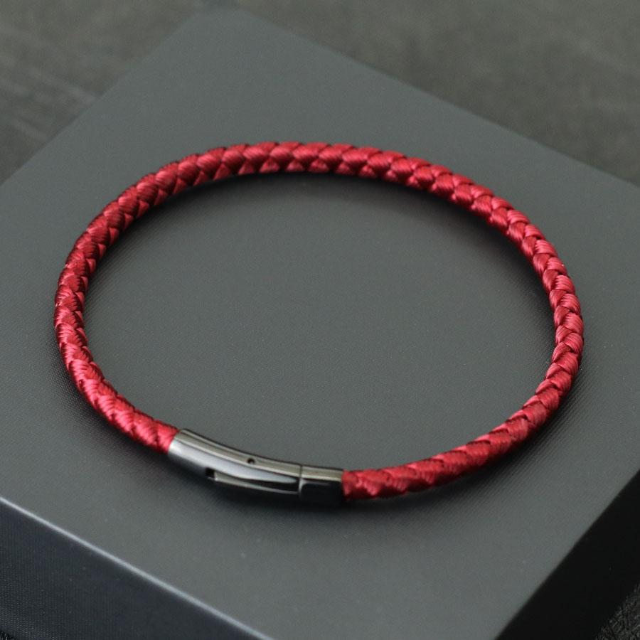 Fashion Grade A Keel Rope Bracelet Unisex Stainless Steel Buckle Wrap Braslet Leisure Pulseira Friendship Braclet Fabric Joias