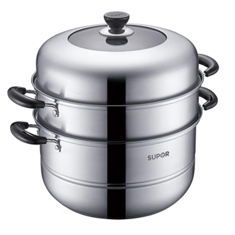 

Supor 304 Stainless Steel Double-Layer Steamer Pot