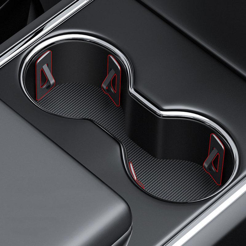 3pcs Universal Car Water Bottle Holder Fixing Clip Car Armrest Box Cup Limit Pad Car Water Cup Slot Limiter Auto Accessories