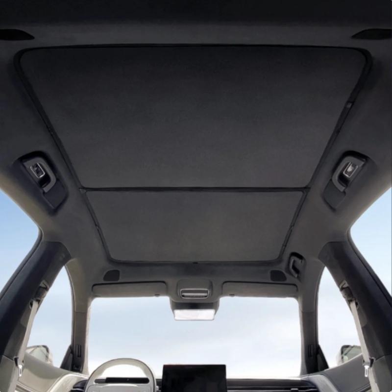 For XPeng G6 2023-2025 Car Interior Roof Sunroof Sunshade Ice Cloth Front Glass Insulation Sunshade Modify Accessories