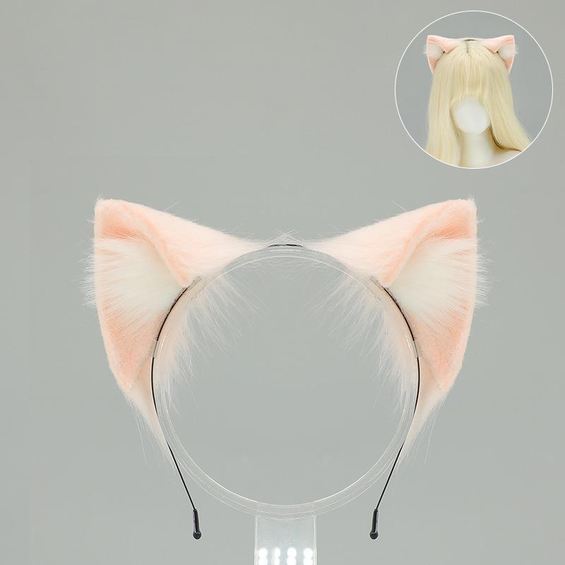 Plush Simulation Cat Ears Headband Comic Show Cat Animal Ears Cos Props Handmade Olita Cat Lady Kc